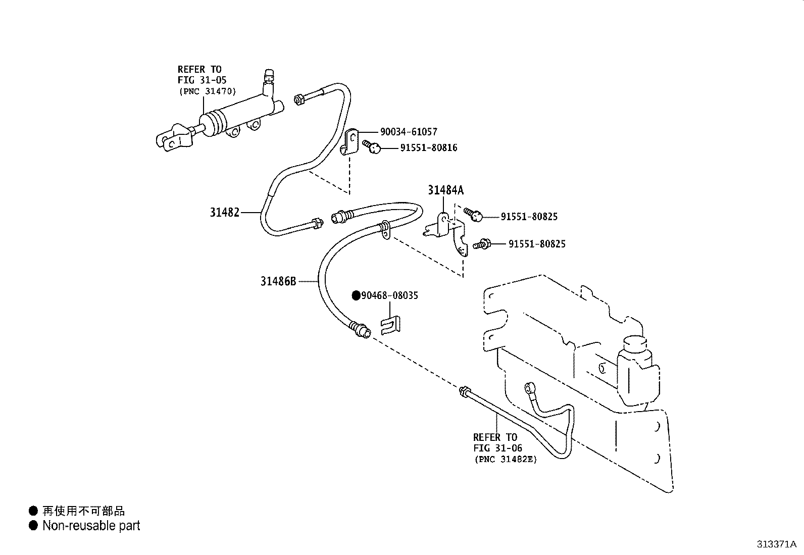 31484-37460 BRACKET, FLEXIBLE HOSE(FOR CLUTCH) product image
