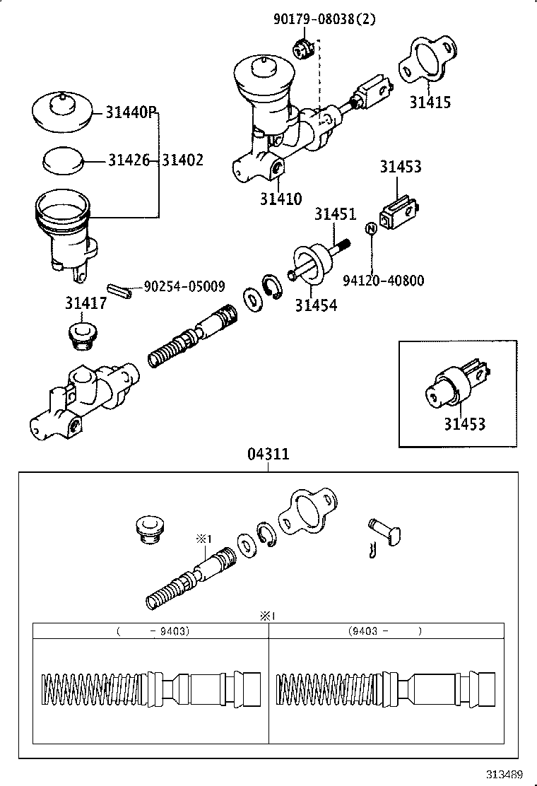31404-35010 CLEVIS, CLUTCH MASTER CYLINDER PUSH ROD product image