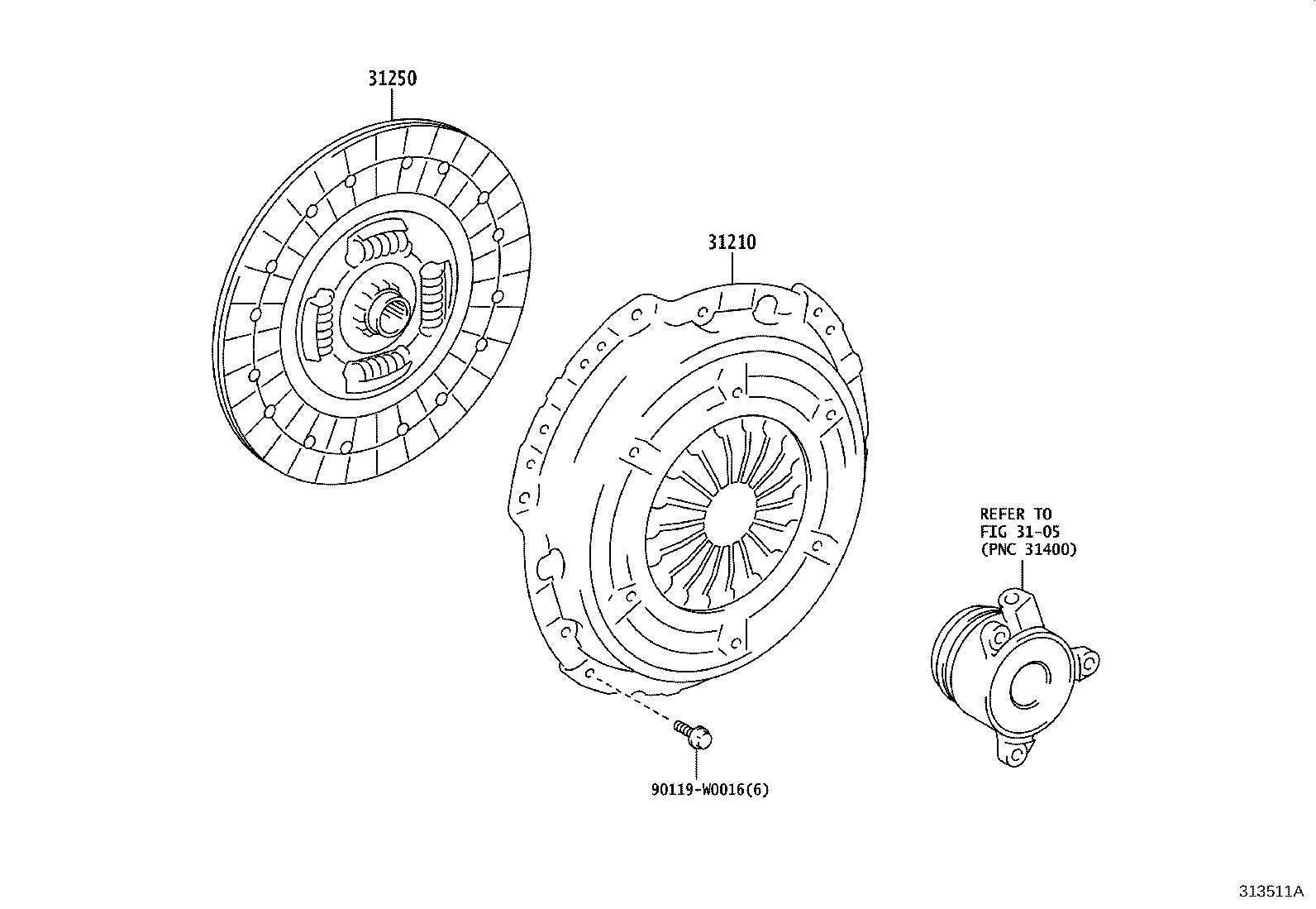 31210-K0010 COVER ASSY, CLUTCH product image