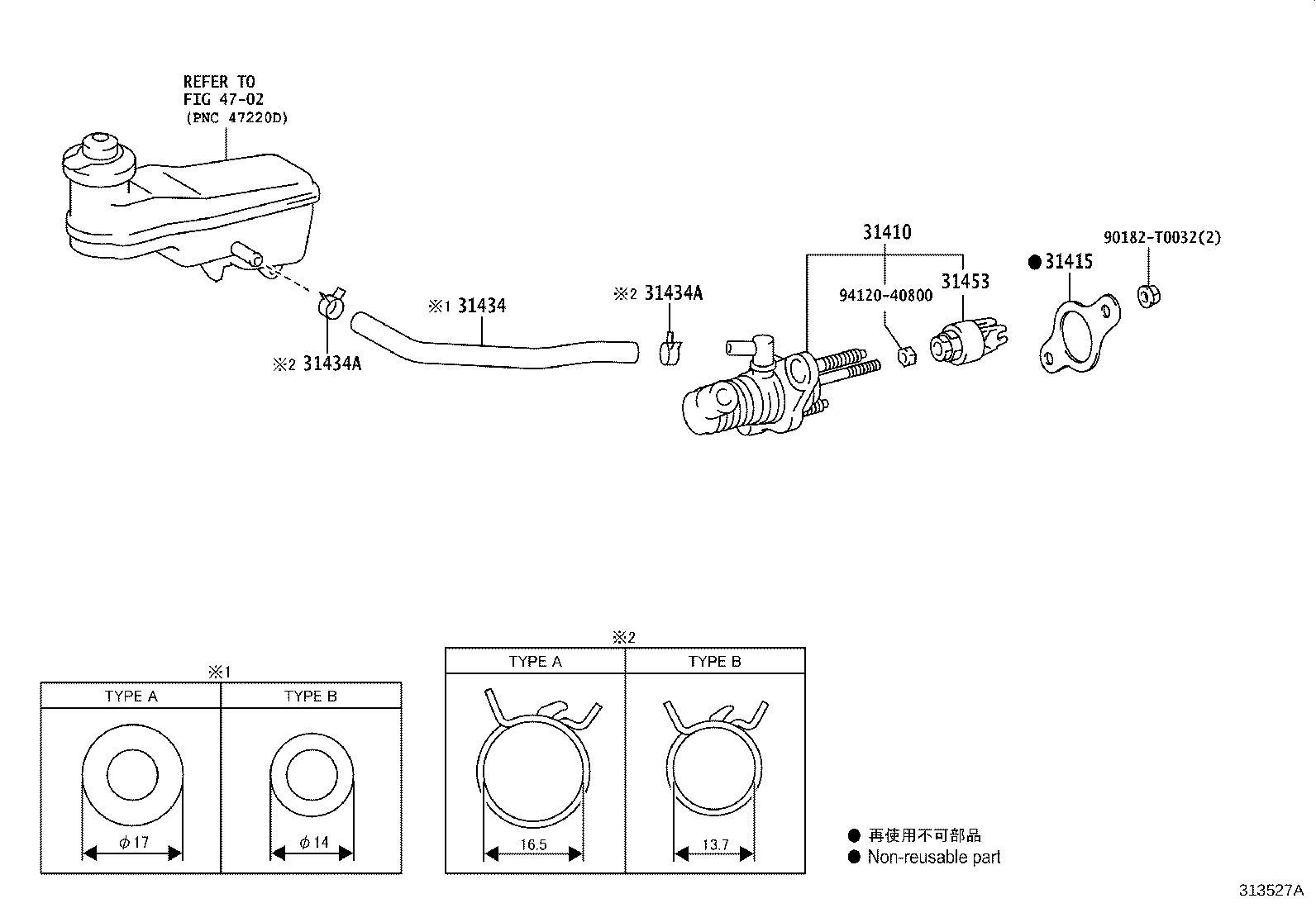 31459-0K010 BRACKET, CLUTCH MASTER CYLINDER product image