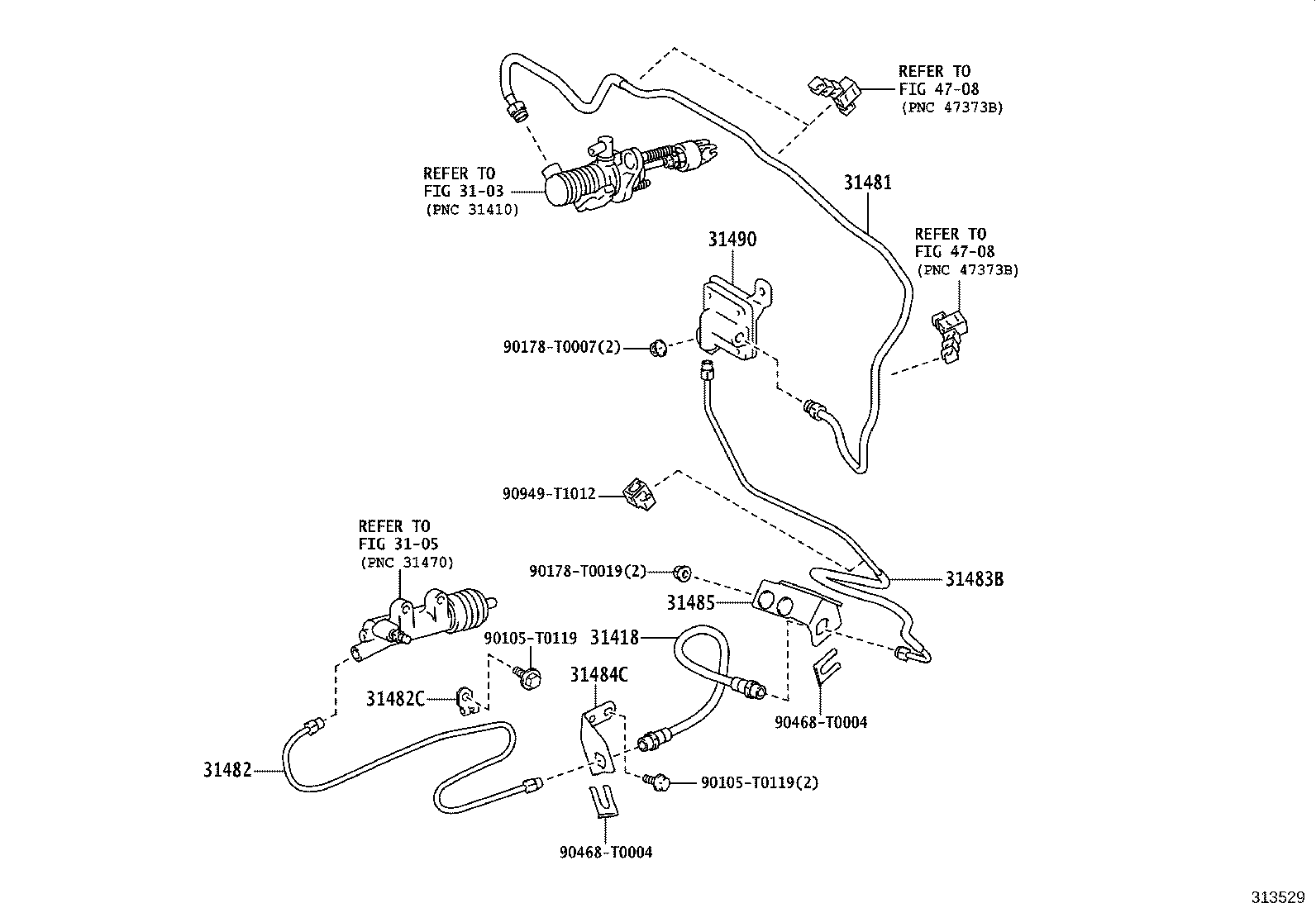 31301-0K280 PEDAL SUB-ASSY, CLUTCH product image
