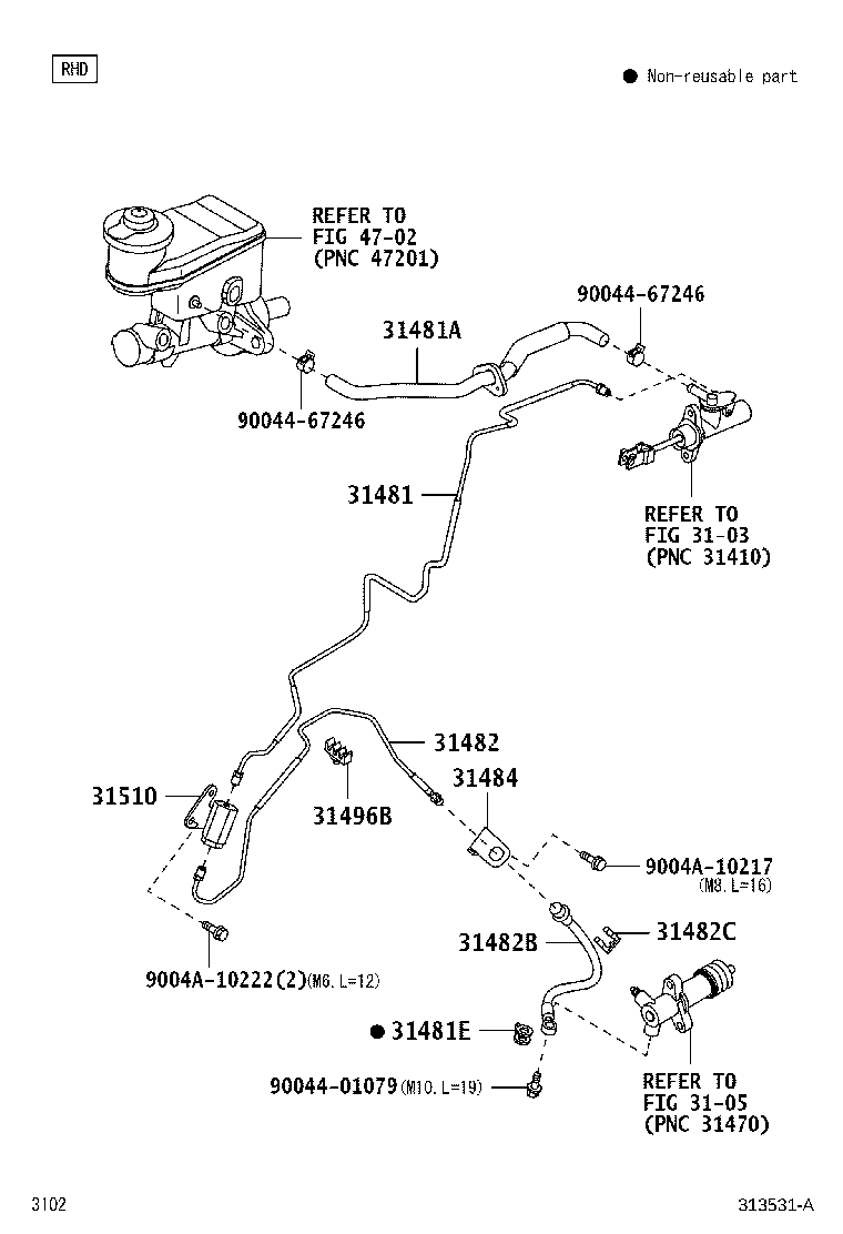 31310-BZ360 PEDAL SUB-ASSY, CLUTCH product image