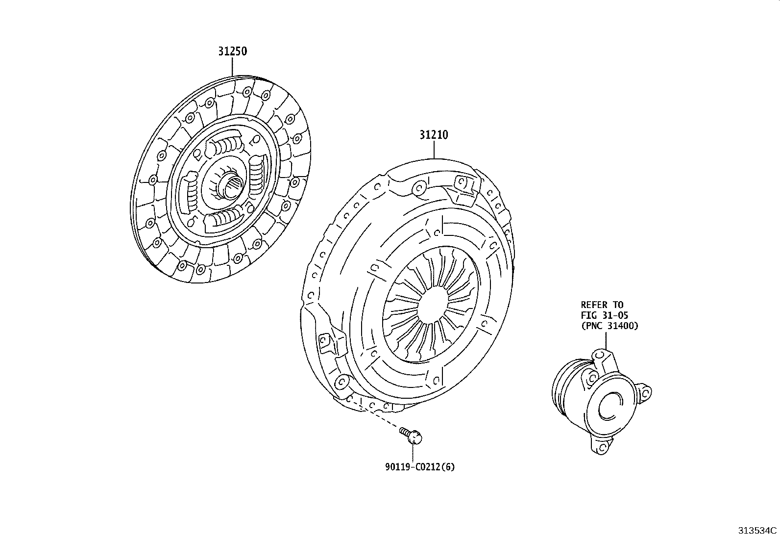 31250-02330 DISC ASSY, CLUTCH product image
