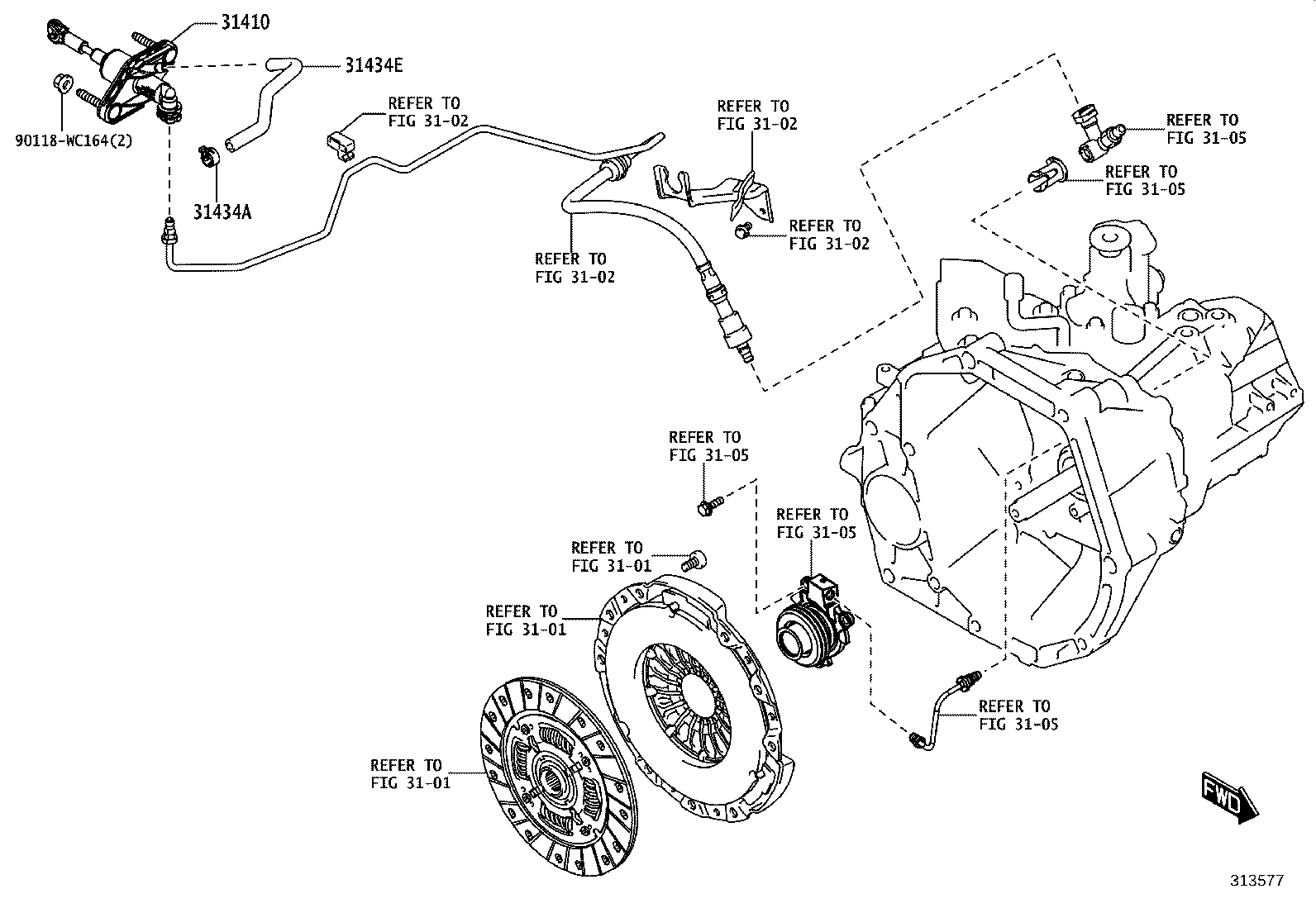 90118-WC686 CLIP(FOR CLUTCH RESERVOIR TUBE) product image