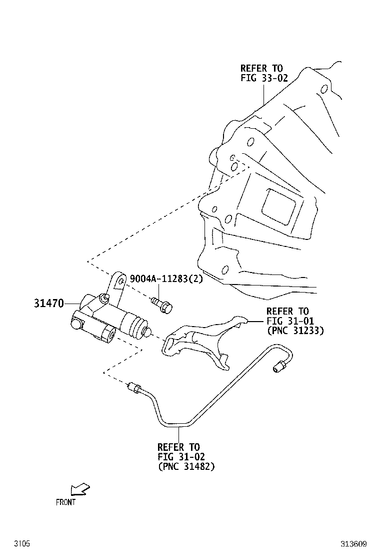 31476-B9000 BOOT, CLUTCH RELEASE CYLINDER product image