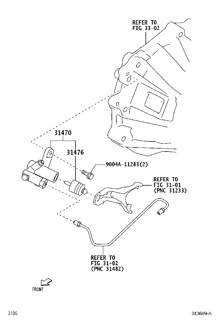 31476-B9000 BOOT, CLUTCH RELEASE CYLINDER product image