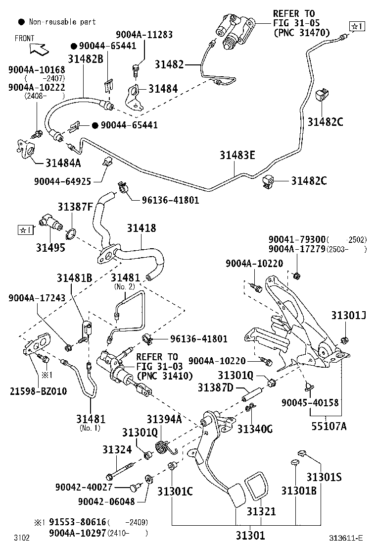 Toyota 47372-B2040 CLAMP(FOR CLUTCH TUBE)