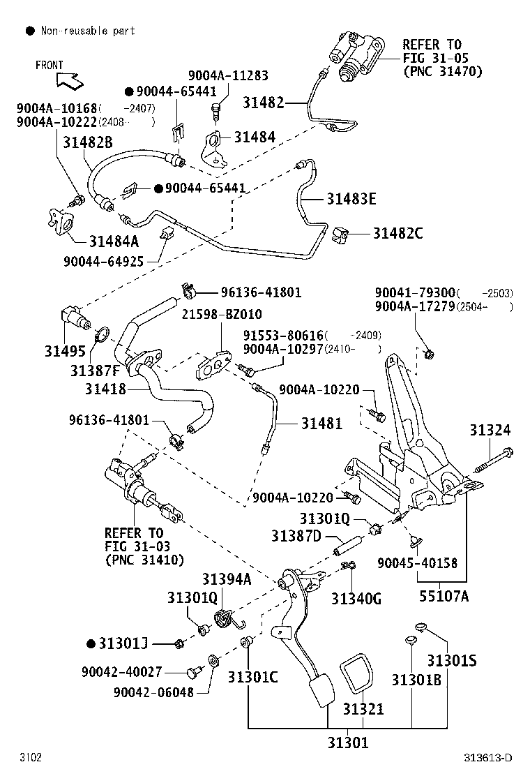 47372-B2040 CLAMP(FOR CLUTCH TUBE) product image