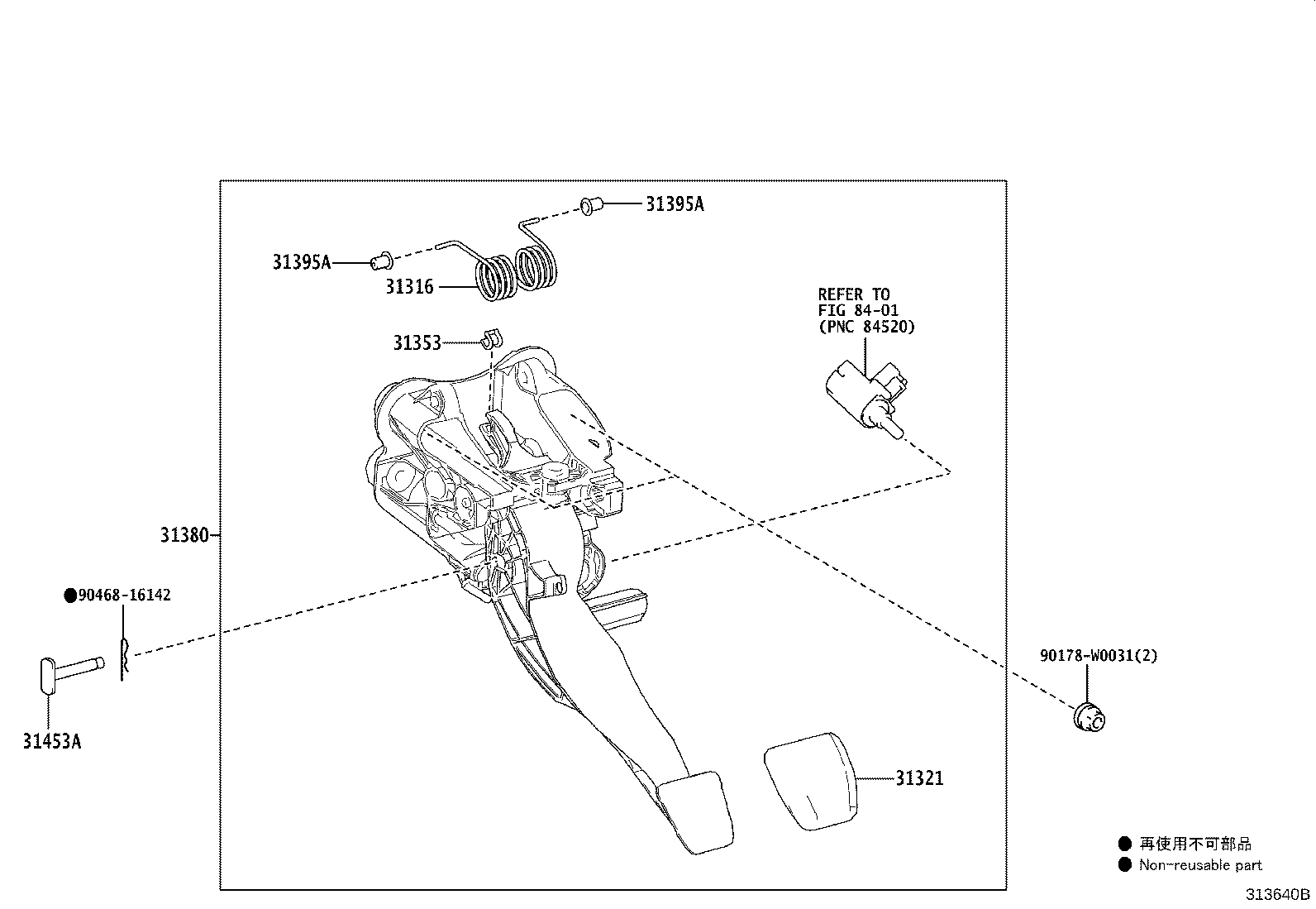 31380-K0050 SUPPORT ASSY, PEDAL product image