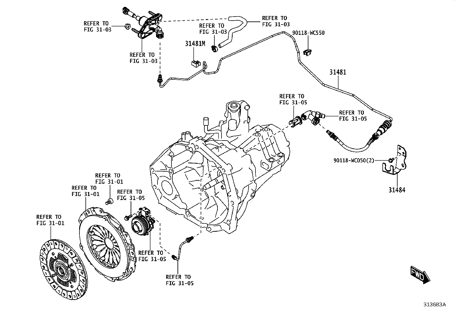 31301-WC006 PEDAL SUB-ASSY, CLUTCH product image