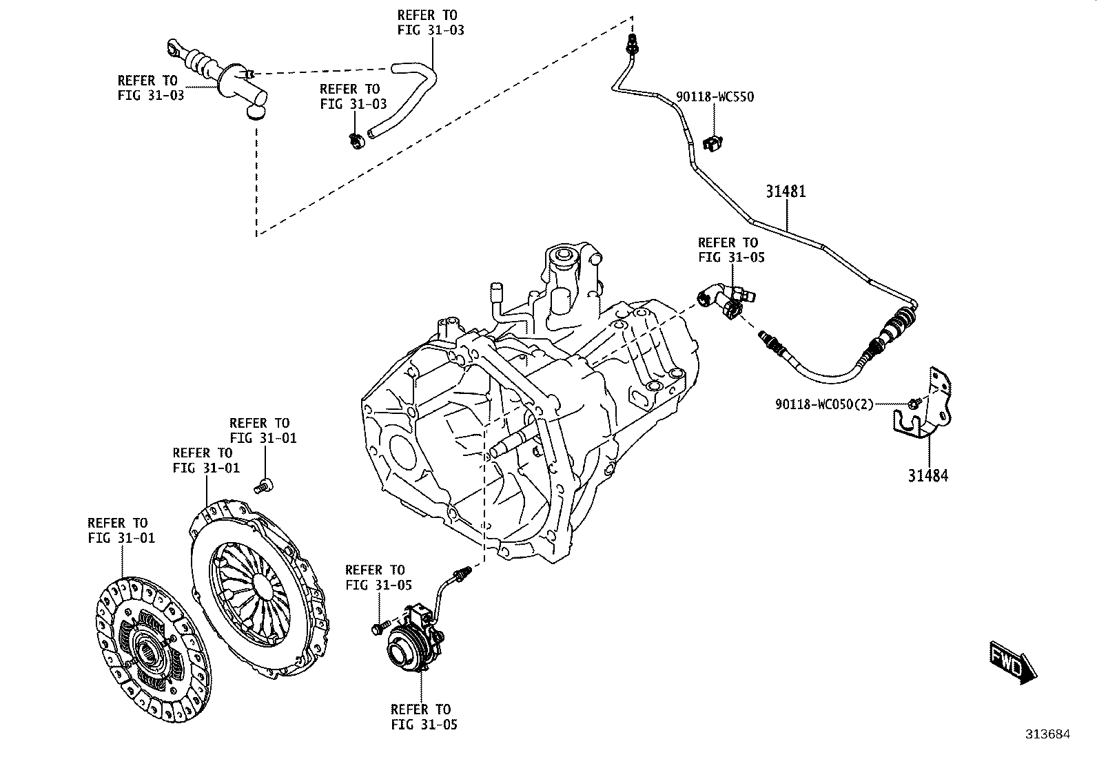 31301-WC006 PEDAL SUB-ASSY, CLUTCH product image