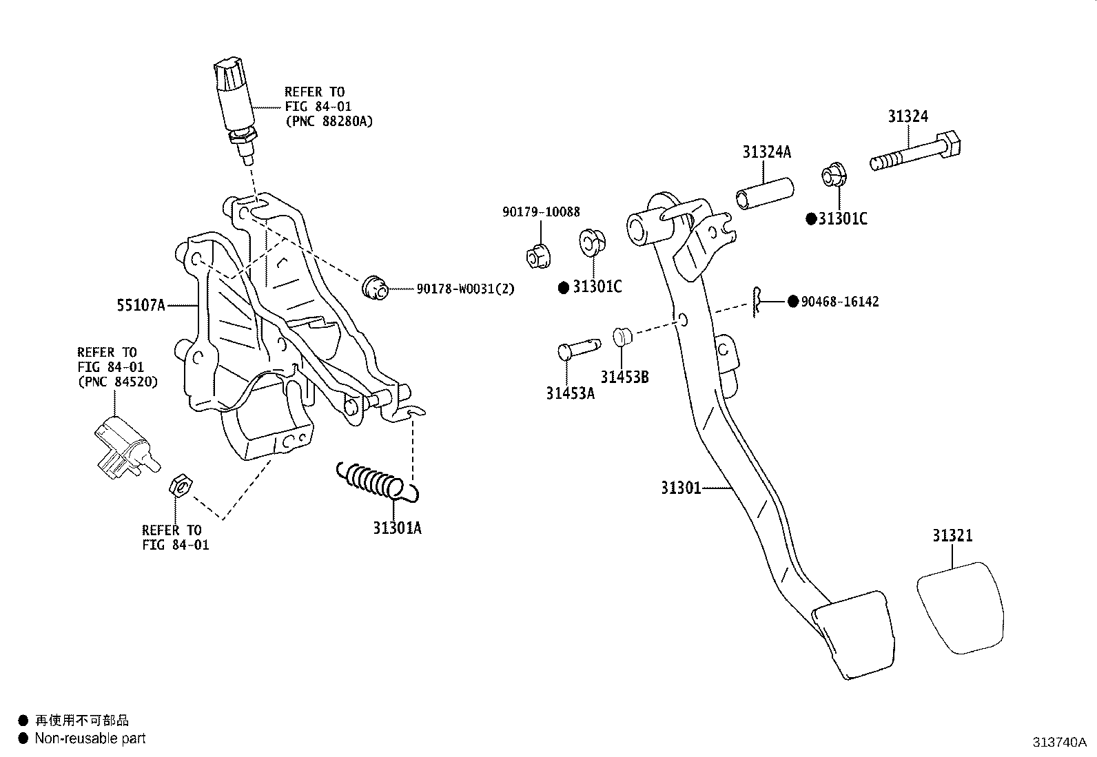 31321-42010 PAD, CLUTCH PEDAL product image
