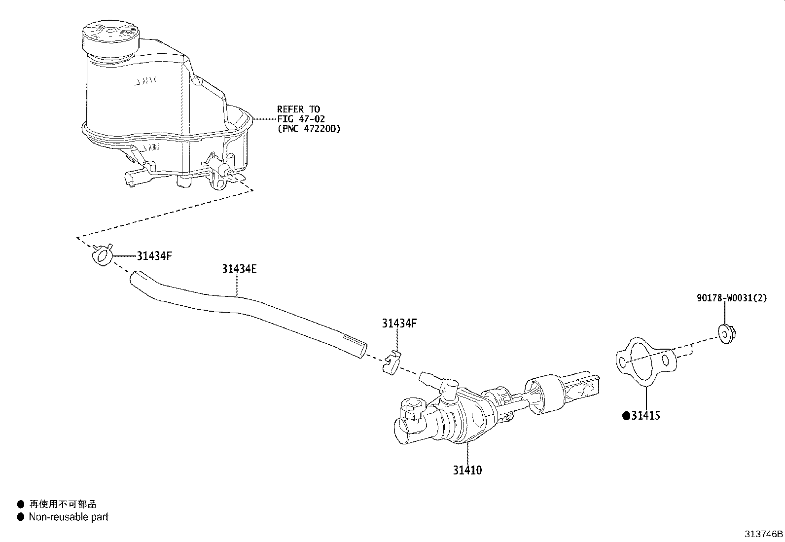 31415-K0010 GASKET, CLUTCH MASTER CYLINDER product image