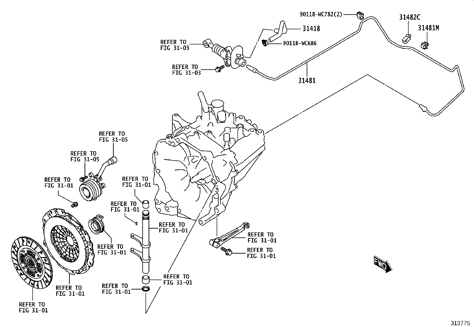 90118-WC781 CLAMP(FOR CLUTCH TUBE) product image