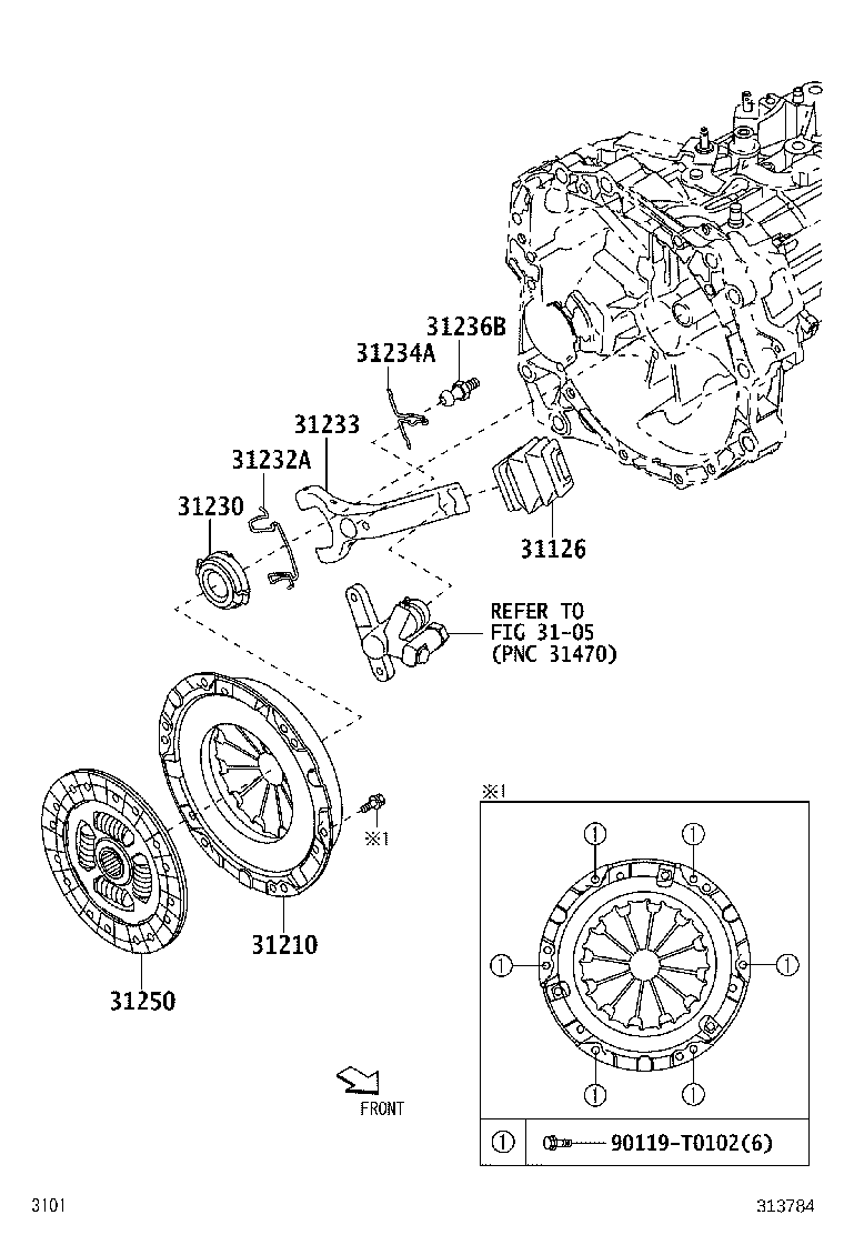 31210-BZ320 COVER ASSY, CLUTCH product image