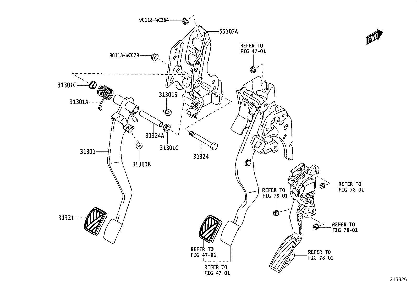 90118-WCD28 CLAMP(FOR CLUTCH MASTER CYLINDER TUBE) product image