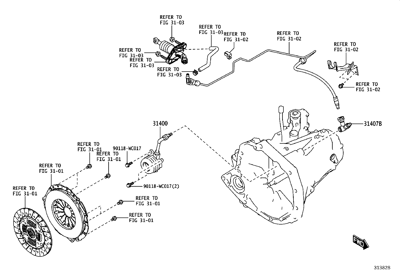 31407-WC005 BLEEDER SUB-ASSY, CLUTCH RELEASE product image