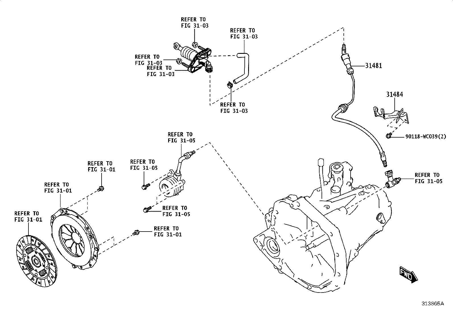 31301-WC014 PEDAL SUB-ASSY, CLUTCH product image