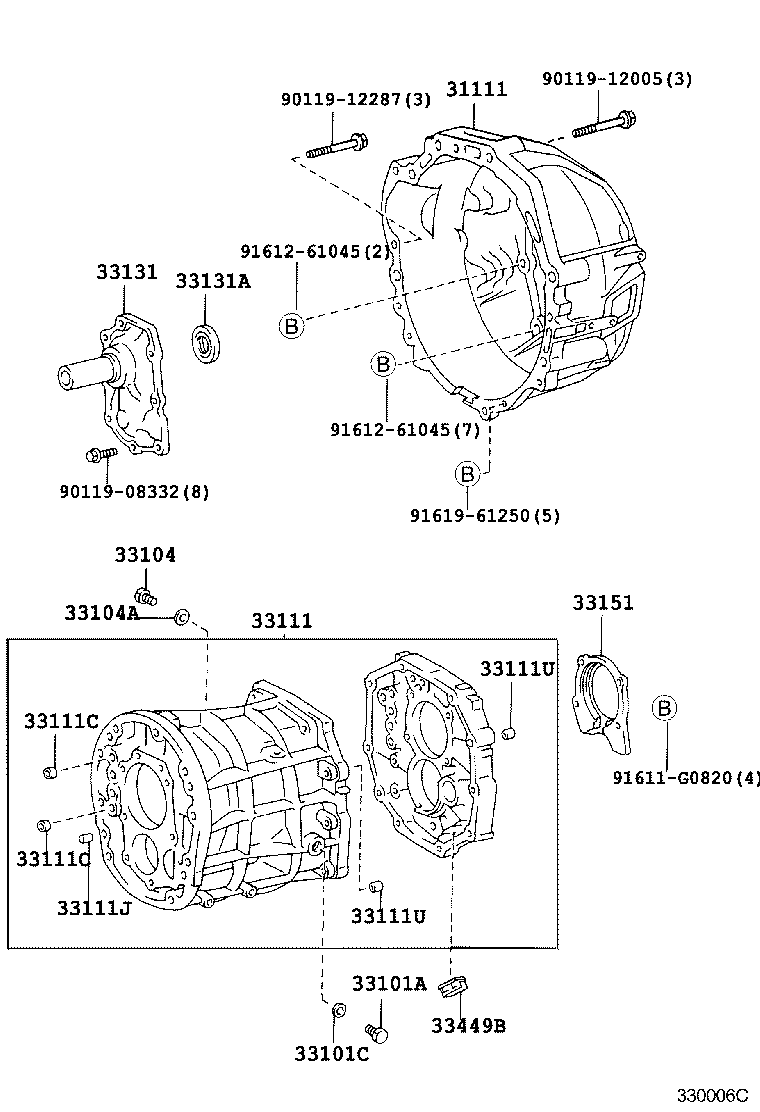 33101-60050 CASE, MANUAL TRANSMISSION product image