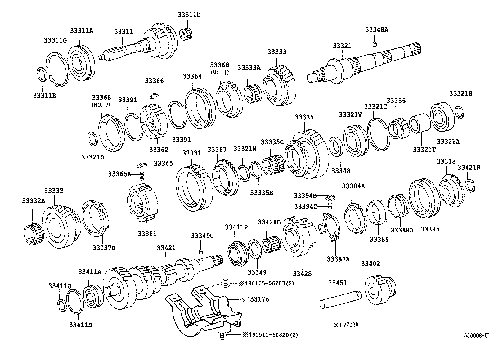 33033-60040 GEAR, 2ND product image