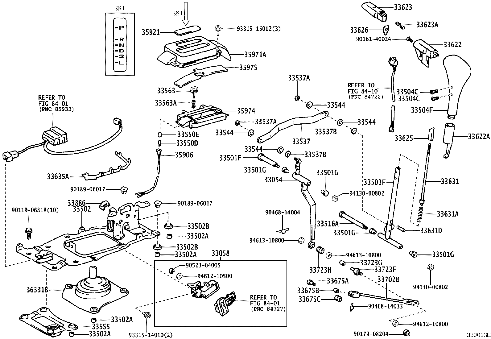33563-60040 BUTTON, SHIFT LOCK RELEASE product image