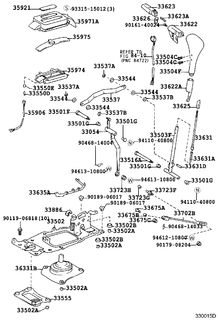 33530-60310 LEVER ASSY, SHIFT (FOR FLOOR SHIFT) product image