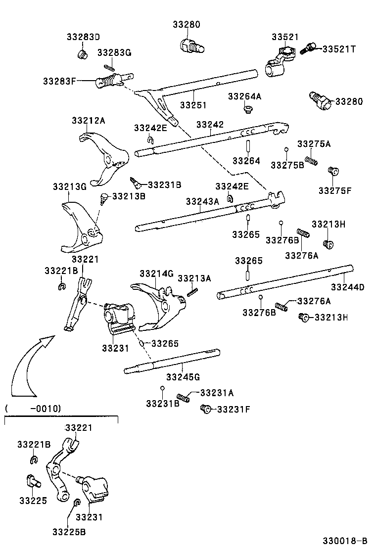 33251-60050 LEVER, SHIFT & SELECT product image
