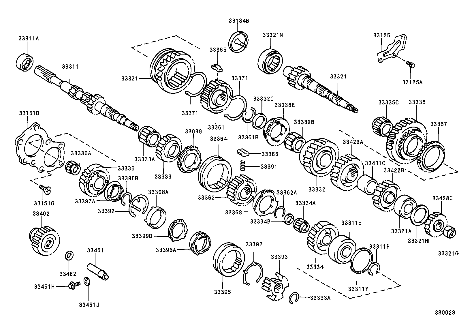 33034-17032 GEAR, 3RD product image