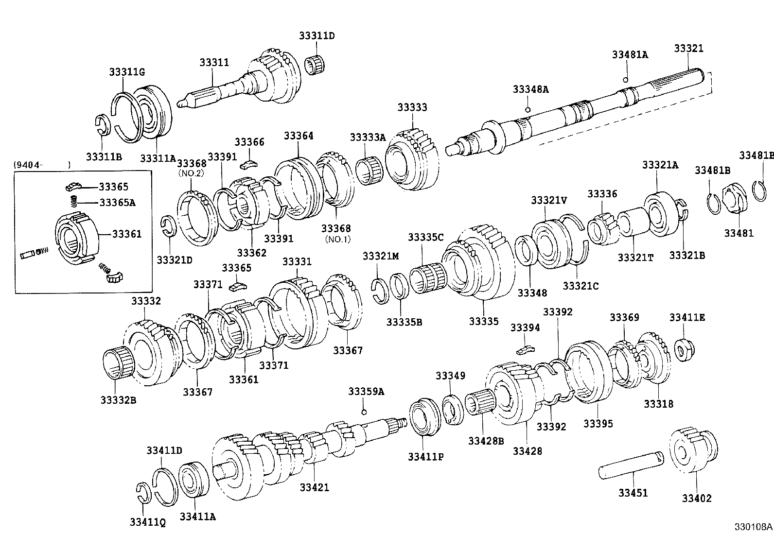 33481-26050 GEAR, SPEEDOMETER DRIVE (MTM) product image