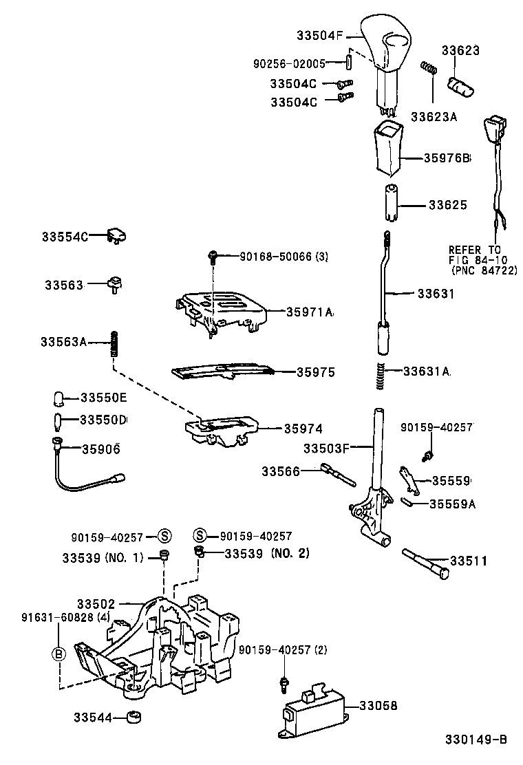 Toyota 33542-33090-C0 KNOB SUB-ASSY, SHIFT LEVER