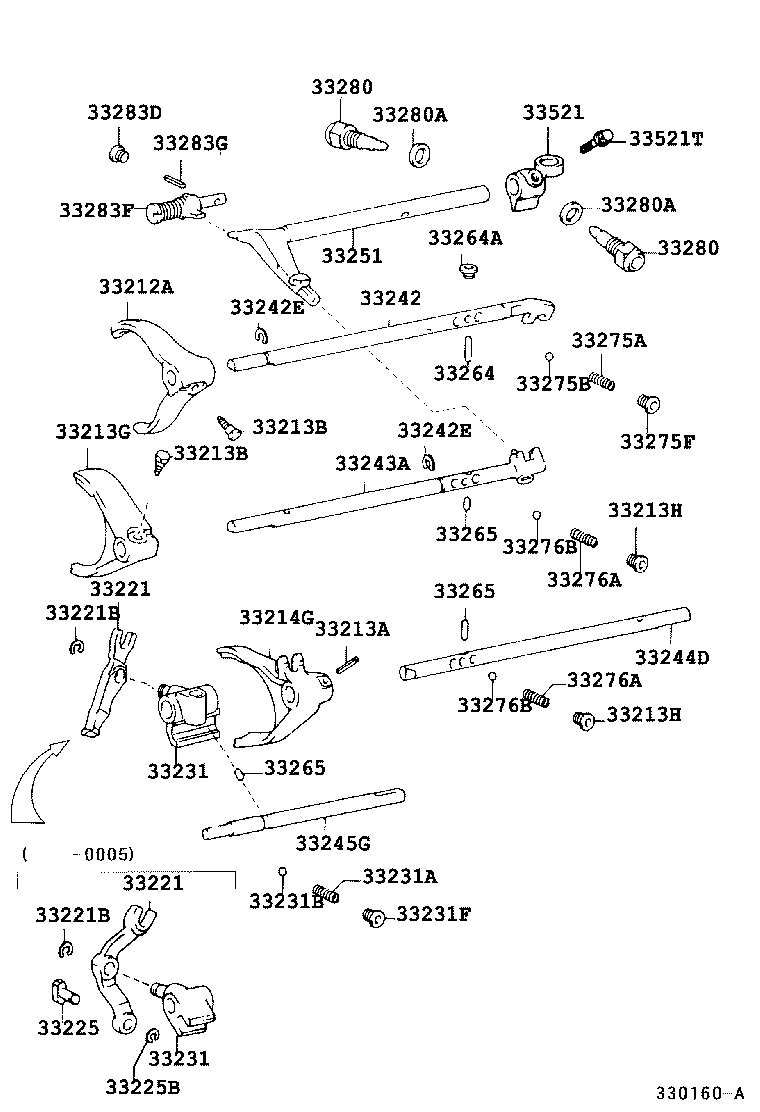 33521-24080 HOUSING, SHIFT LEVER product image