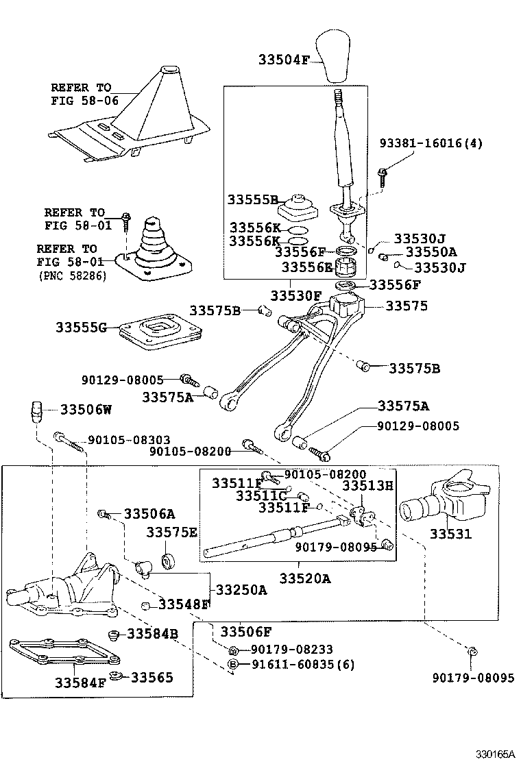 33702-22080 ROD SUB-ASSY, GEAR SHIFTING, NO.1 (FOR FLOOR SHIFT) product image