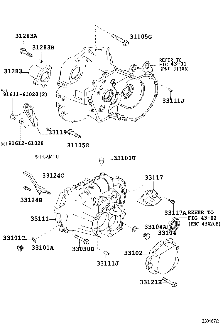 91621-61020 BOLT(FOR TRANSAXLE CASE & ENGINE SETTING) product image