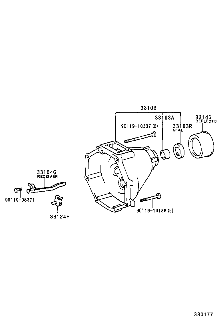 33146-35010 DEFLECTOR, EXTENSION HOUSING DUST(MTM) product image