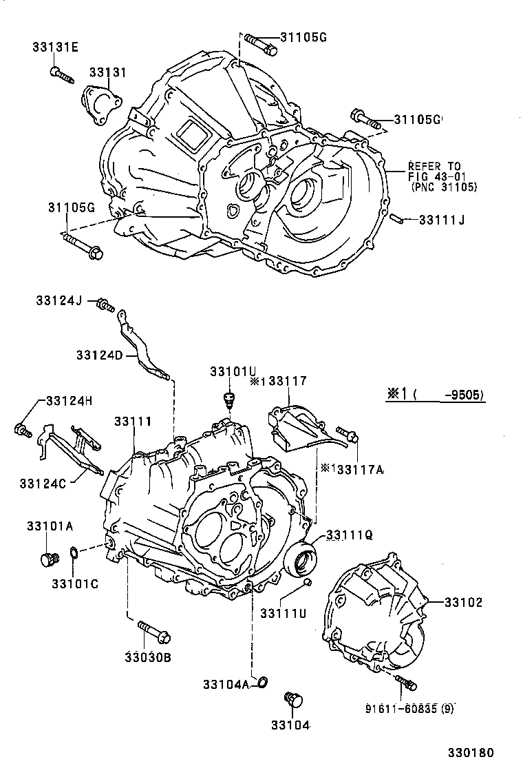 33101-12170 CASE, MANUAL TRANSMISSION product image
