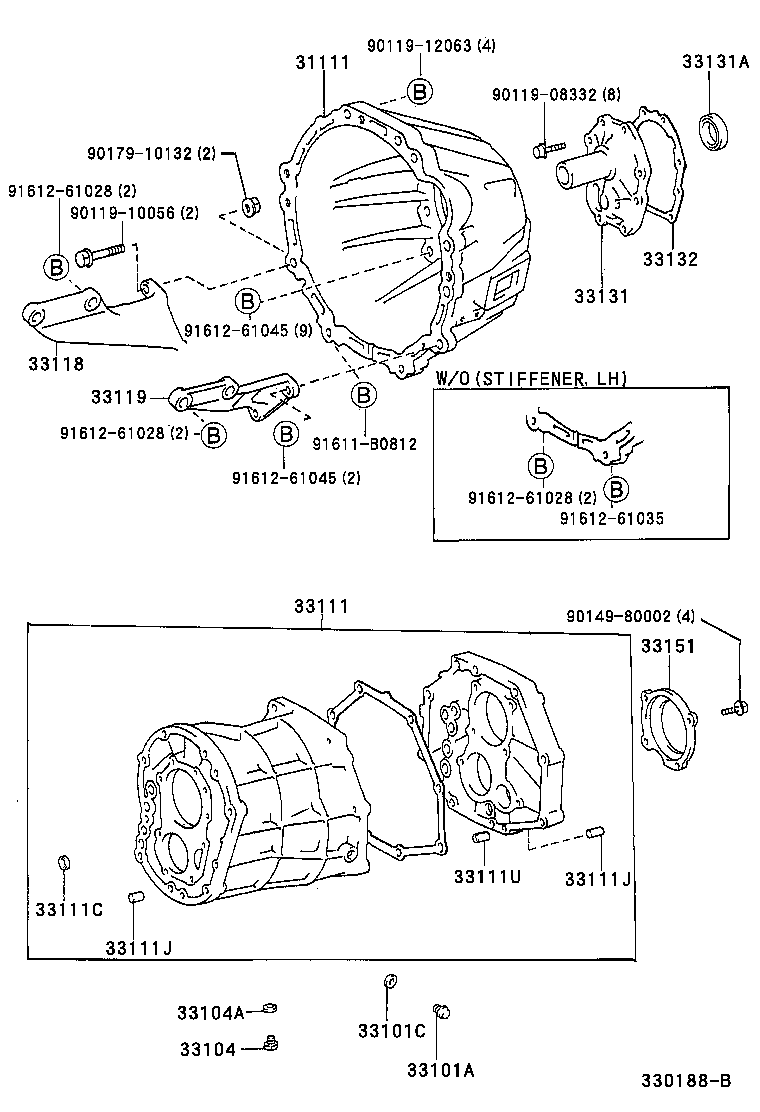 33119-38020 PLATE, STIFFENER, LH(MTM) product image