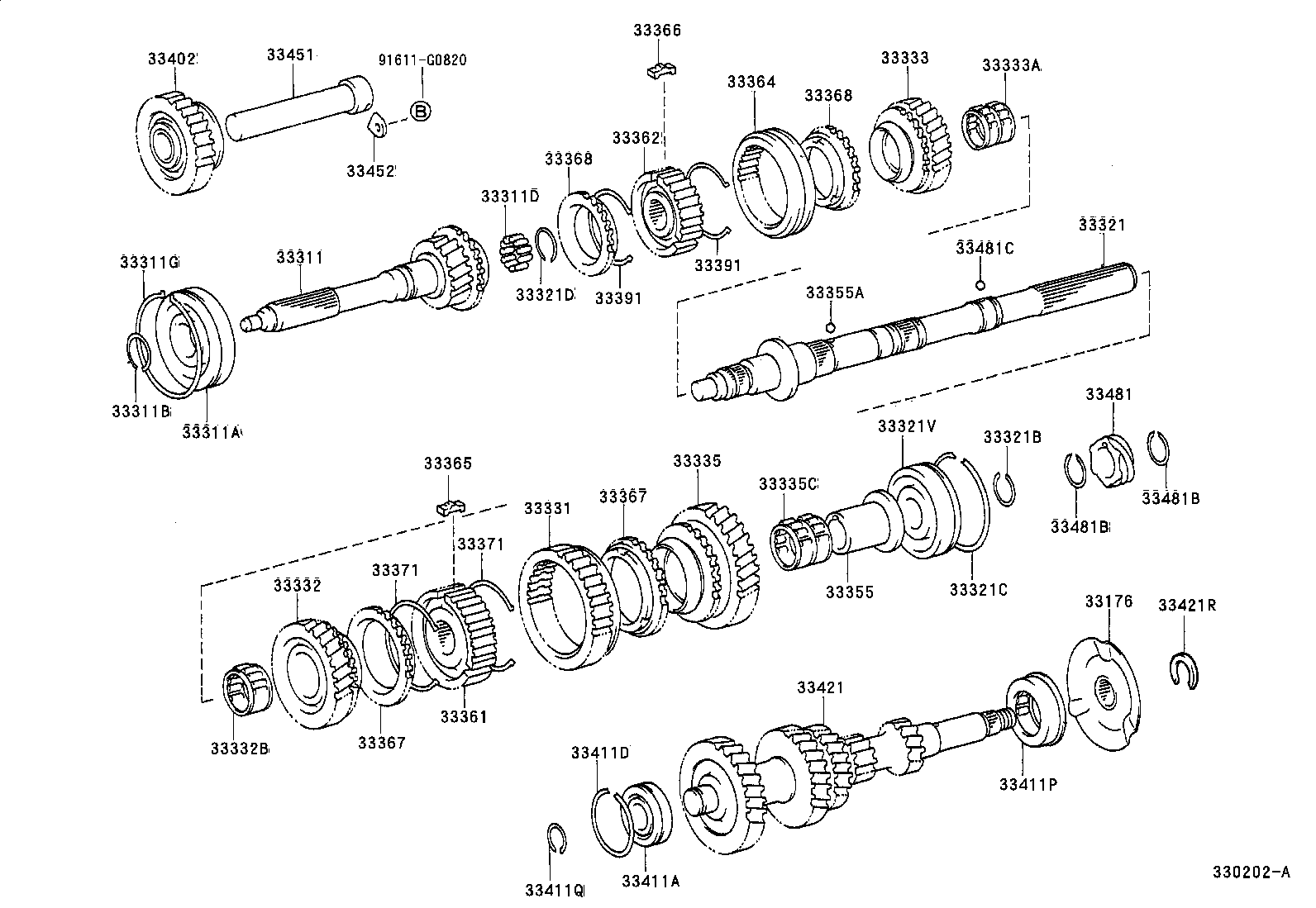 33034-0W040 GEAR, 3RD product image