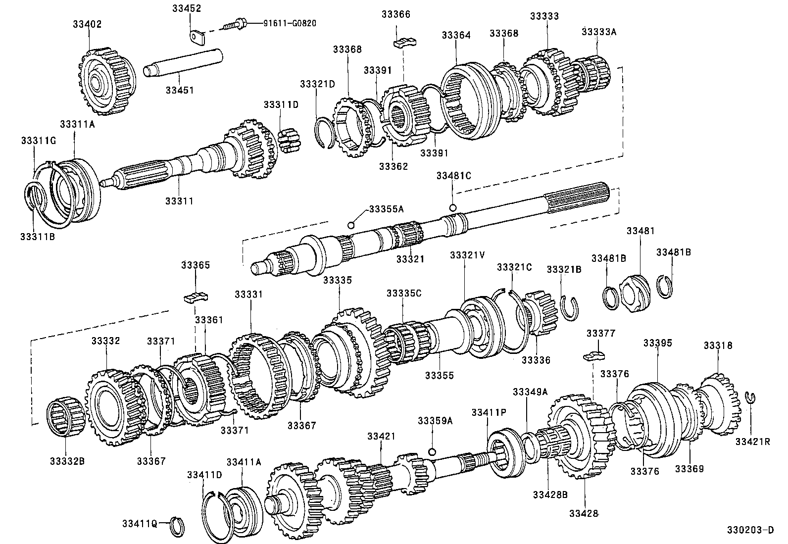 33034-0W040 GEAR, 3RD product image