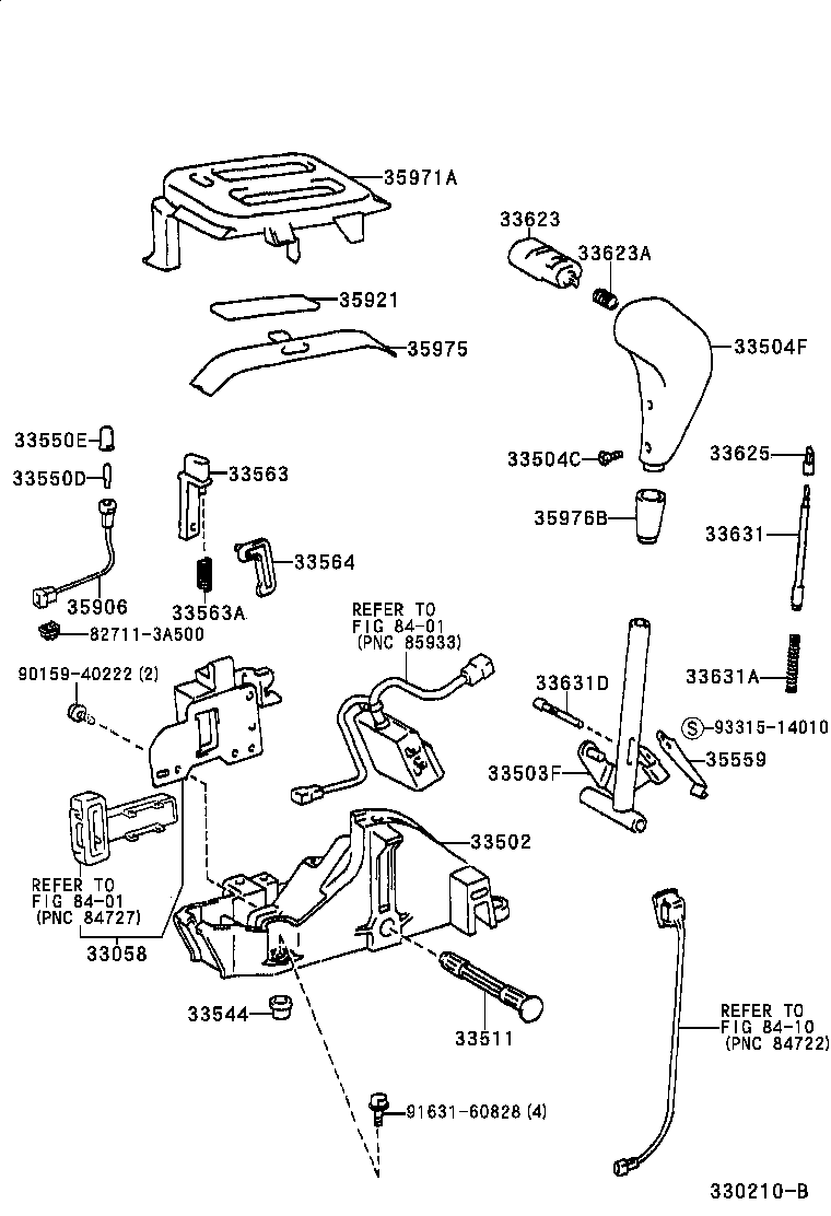 33055-13010 LEVER SUB-ASSY, SHIFT(FOR FLOOR SHIFT) product image