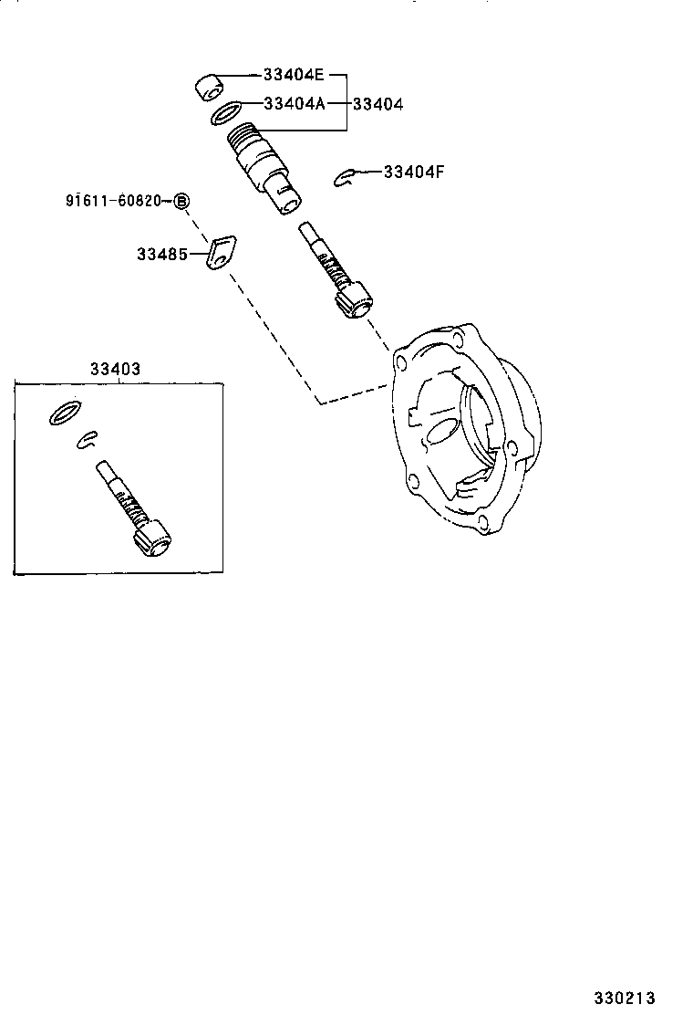 33403-29295 GEAR SUB-ASSY, SPEEDOMETER DRIVEN (MTM) product image