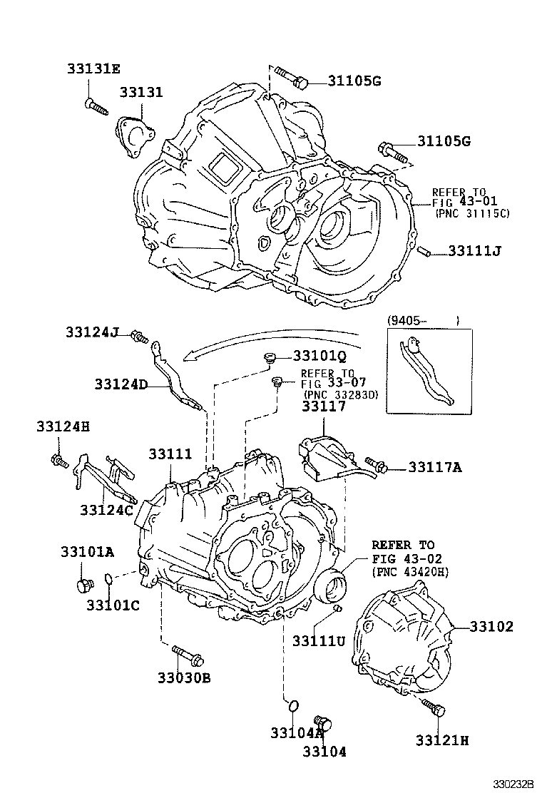 33101-12163 CASE, MANUAL TRANSMISSION product image