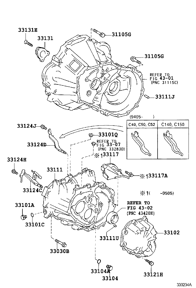 33111-16070 CASE, MANUAL TRANSMISSION product image
