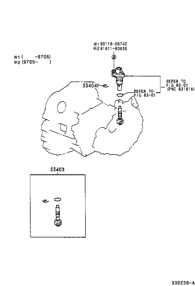 33403-19486 GEAR SUB-ASSY, SPEEDOMETER DRIVEN (MTM) product image