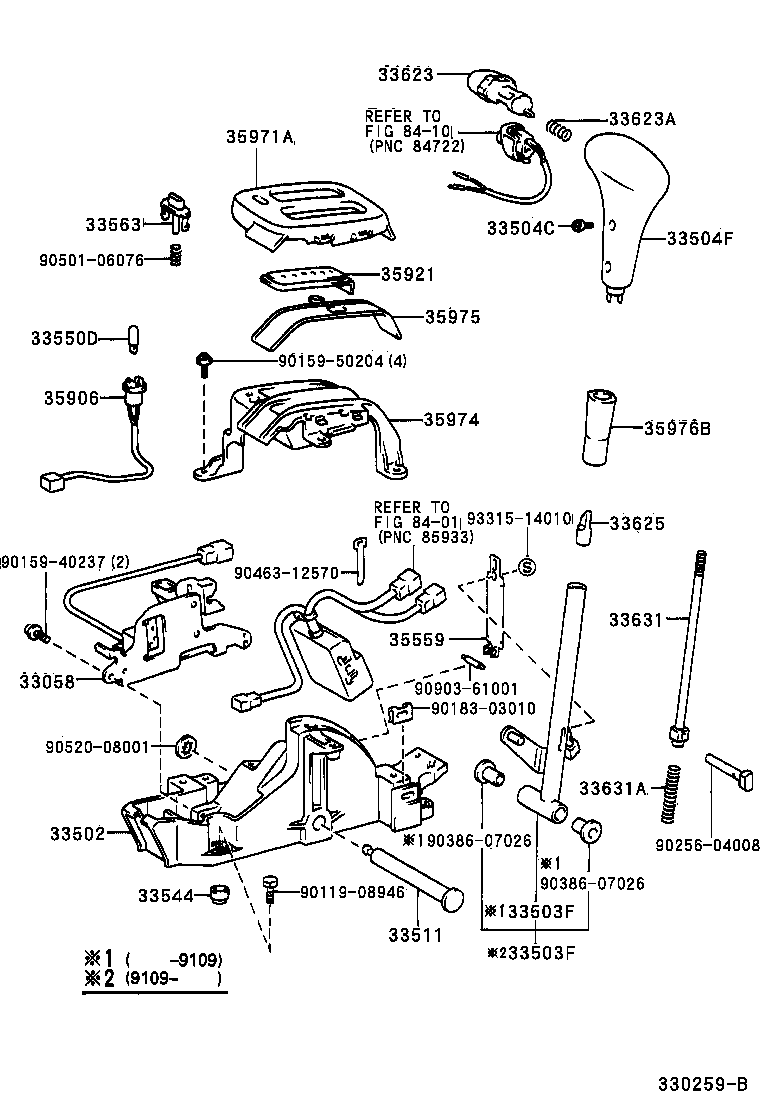 33055-12020 LEVER SUB-ASSY, SHIFT(FOR FLOOR SHIFT) product image