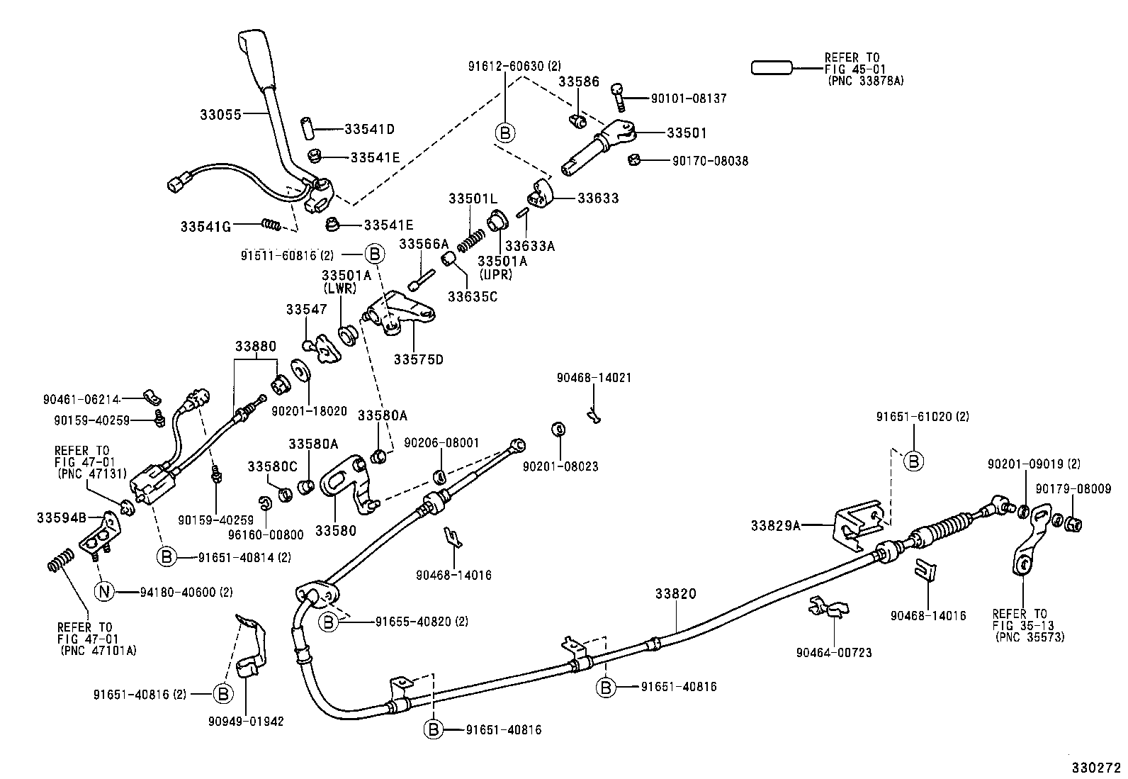 33829-28060 SUPPORT, TRANSMISSION CONTROL CABLE product image