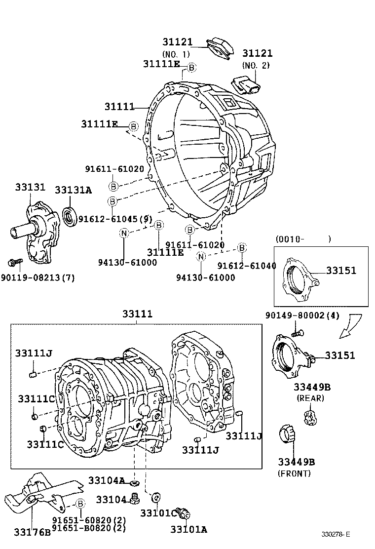 Toyota 90080-11293 BOLT(FOR TRANSAXLE & ENGINE SETTING)