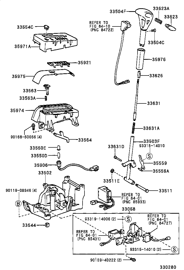 33058-07010 BRACKET SUB-ASSY, SHIFT LOCK SOLENOID product image