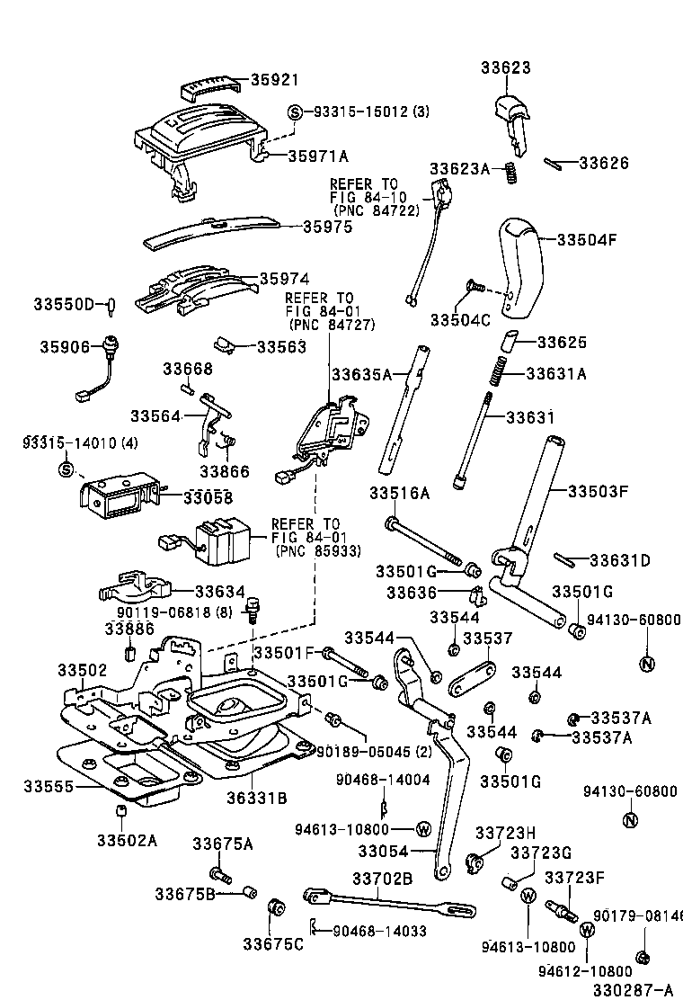 33530-35280 LEVER ASSY, SHIFT (FOR FLOOR SHIFT) product image