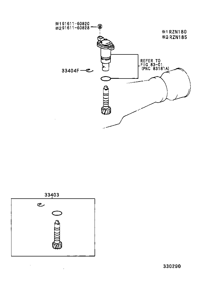 33403-39365 GEAR SUB-ASSY, SPEEDOMETER DRIVEN (MTM) product image