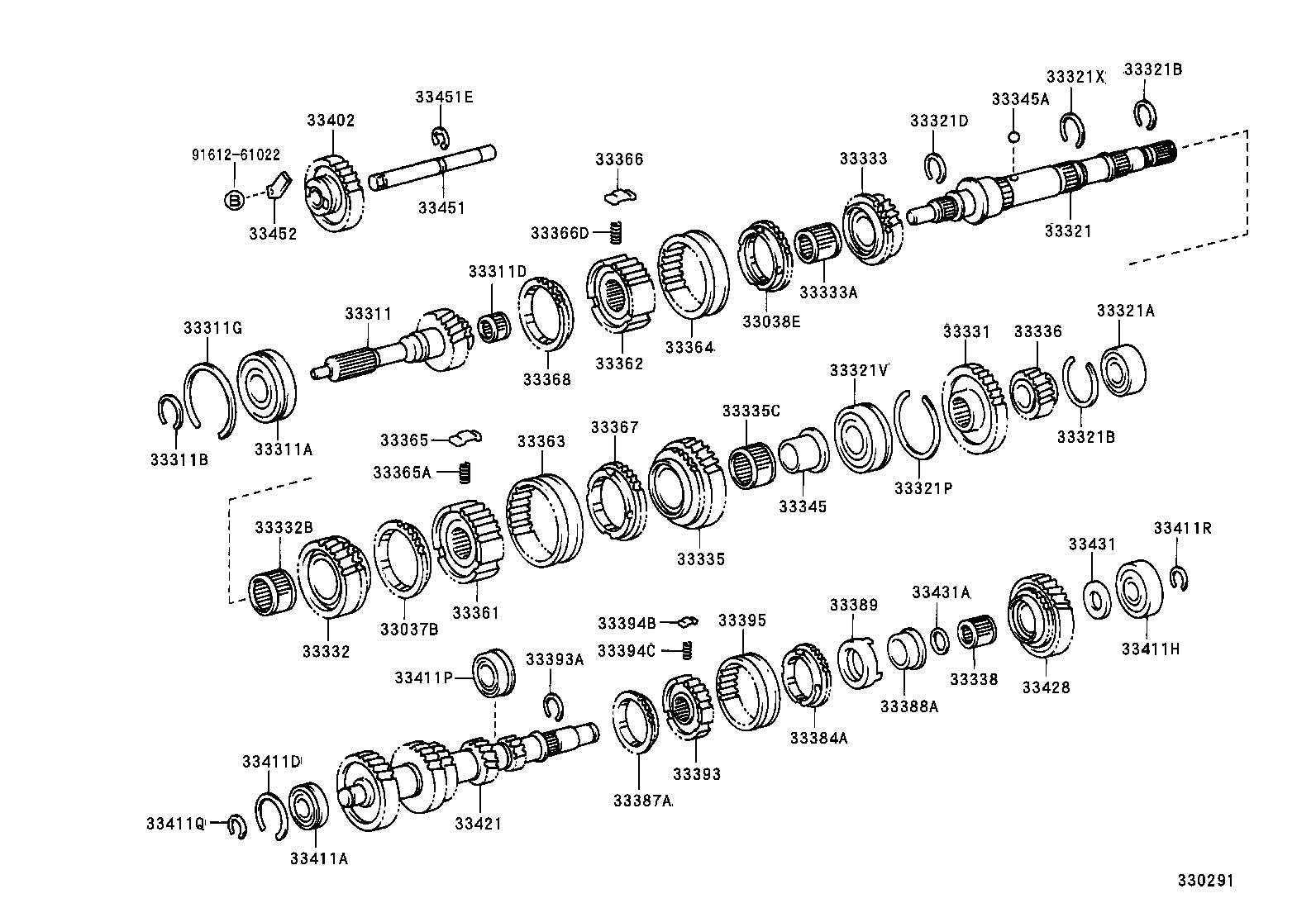 33394-35030 KEY, SYNCHROMESH SHIFTING, NO.3 product image